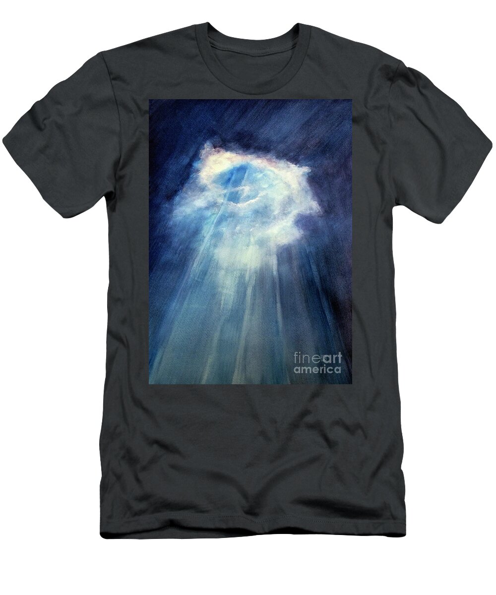 Lightbeams T-Shirt featuring the painting Light Beams by Allison Ashton
