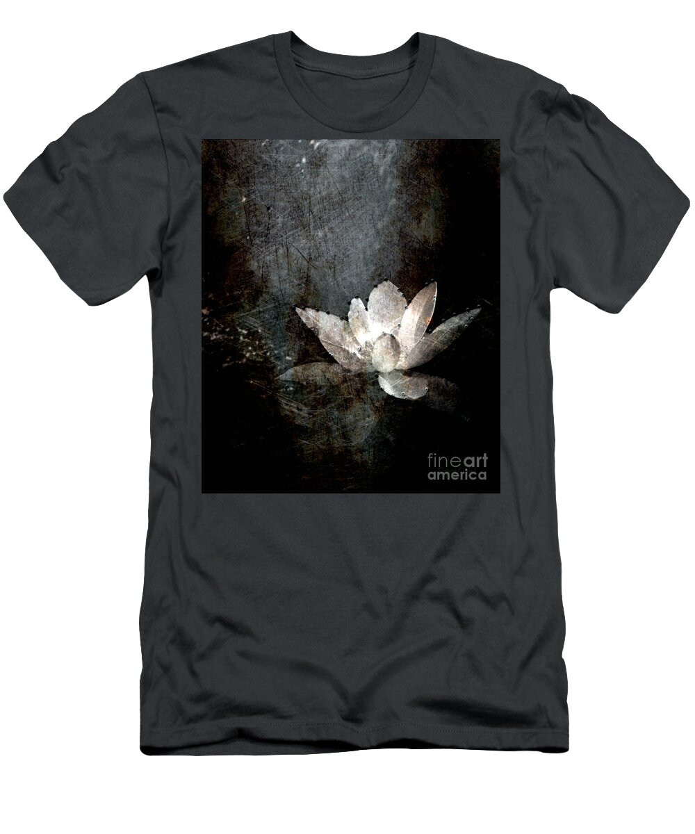 Water Lily. Waterlilies T-Shirt featuring the photograph Light In The Darkness by Robert ONeil