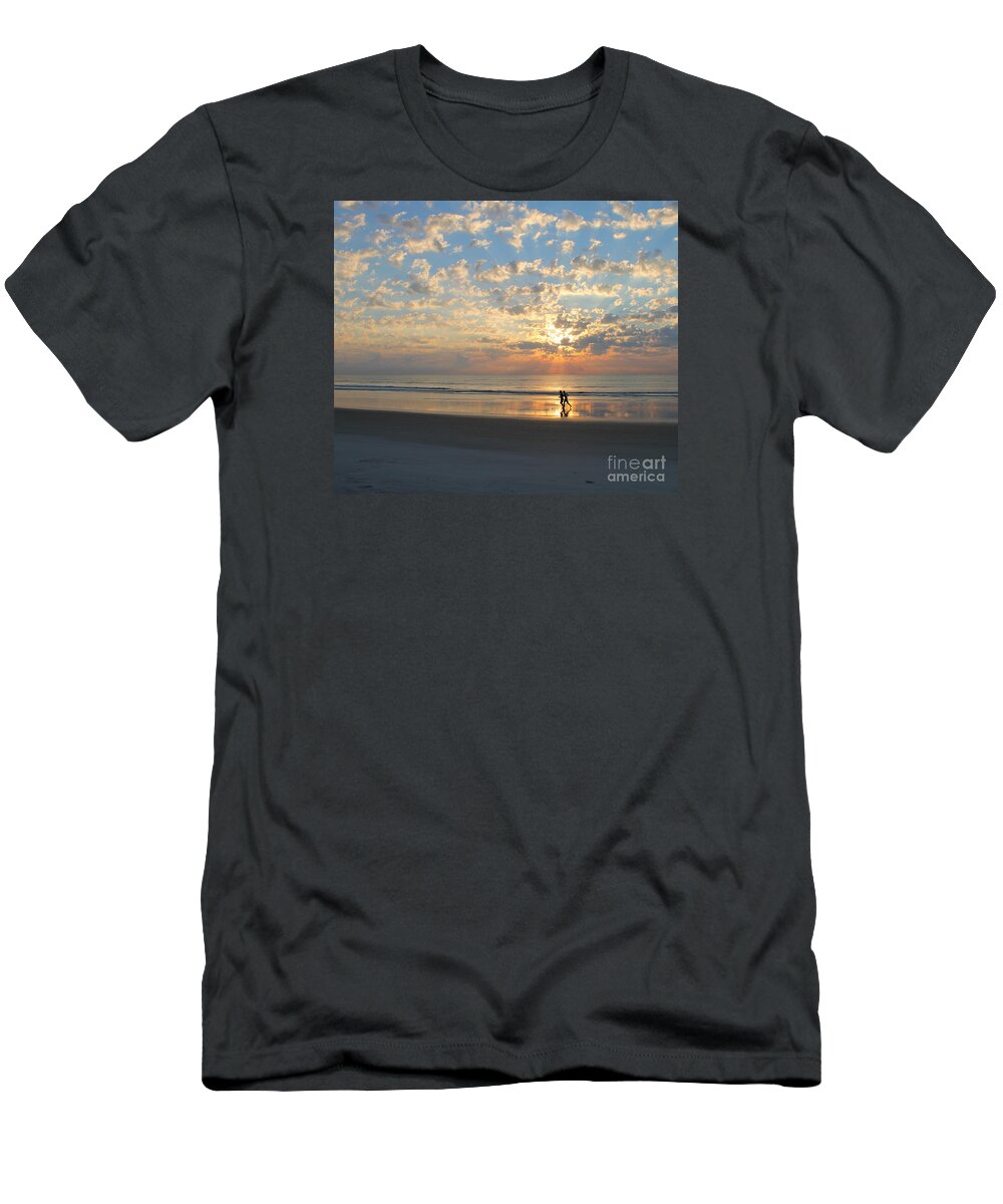 St. Augustine T-Shirt featuring the photograph Light Run by LeeAnn Kendall