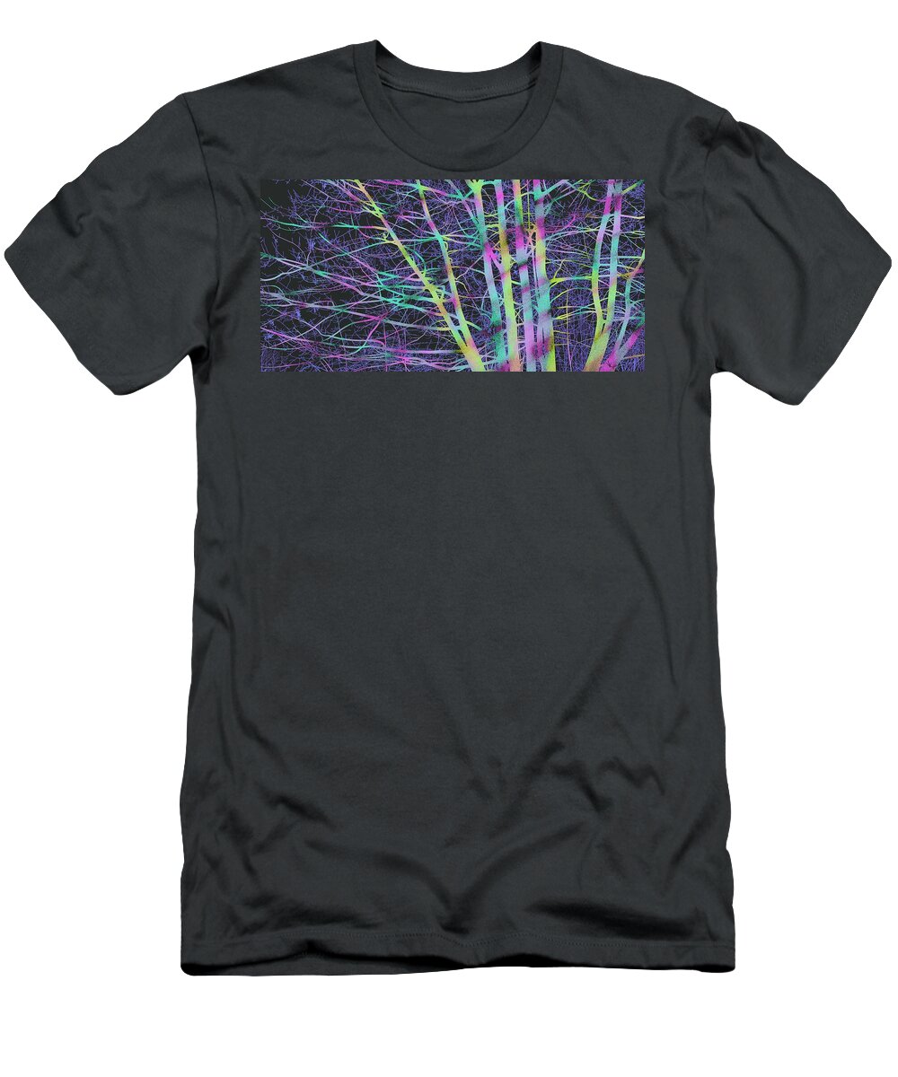 Victor Shelley T-Shirt featuring the digital art Limbs and Twigs by Victor Shelley