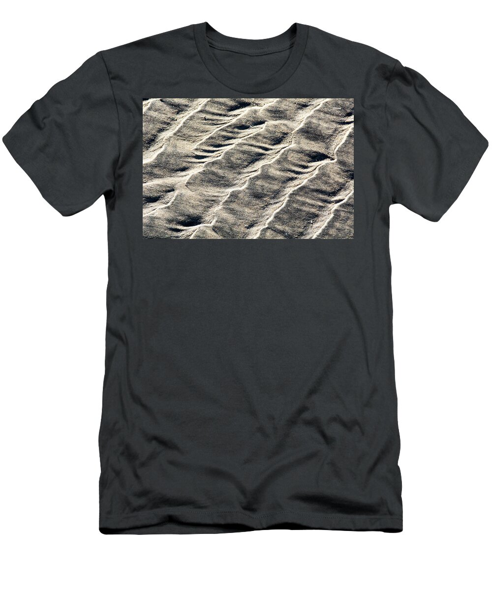 Beach T-Shirt featuring the photograph Lines on the Beach by David Shuler
