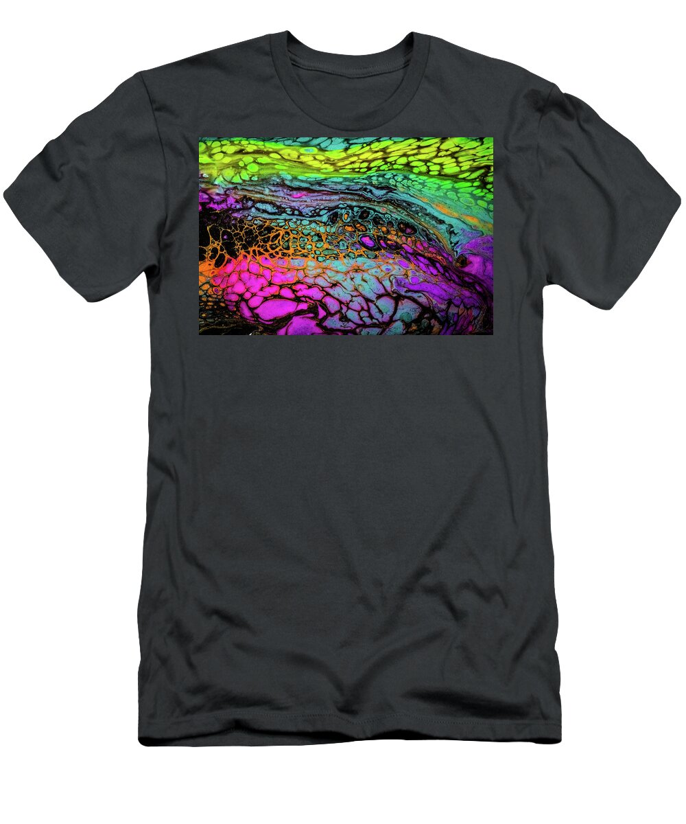 Contemporary T-Shirt featuring the photograph Liquid abstract 23 by Lilia S
