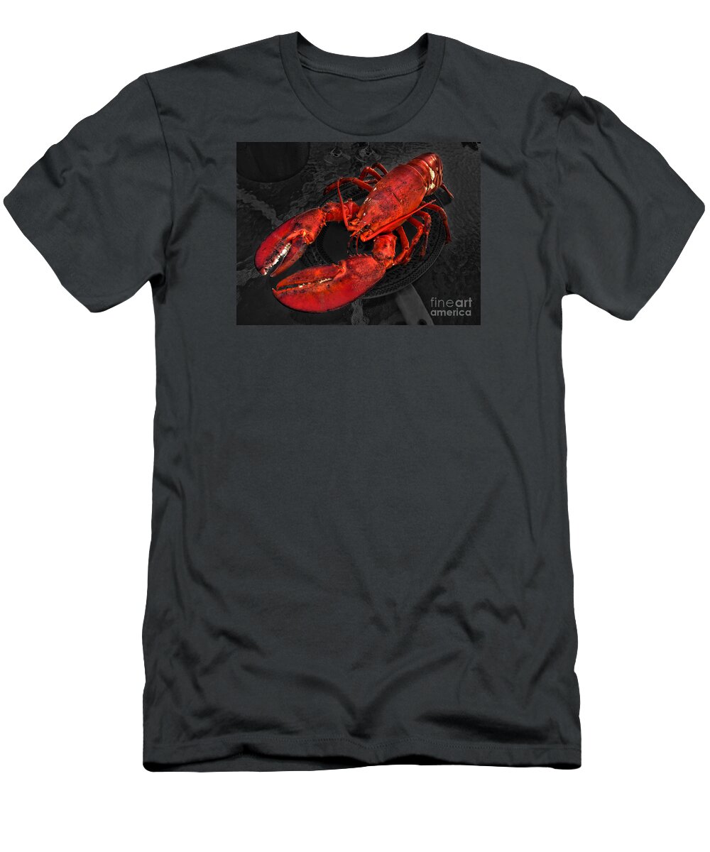 Lobster T-Shirt featuring the photograph Lobstah by William Fields