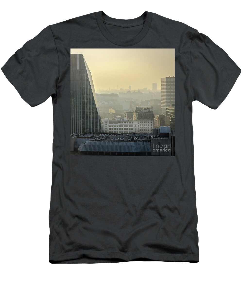 London T-Shirt featuring the photograph London's Rooftops by Perry Rodriguez