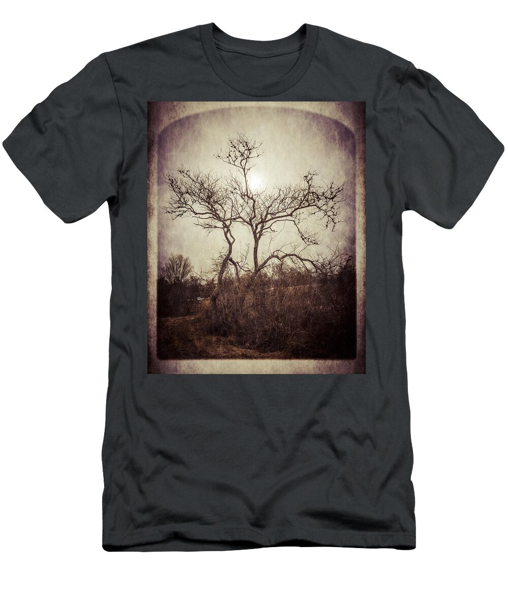 Albumen T-Shirt featuring the photograph Long Pasture Wildlife Perserve 2 by Frank Winters