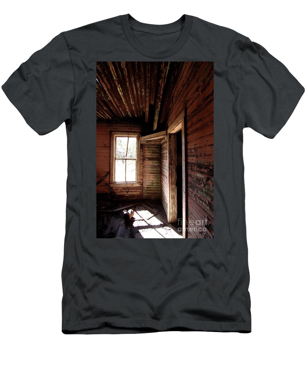 Lines T-Shirt featuring the photograph Looking into the Past by Vicki Pelham