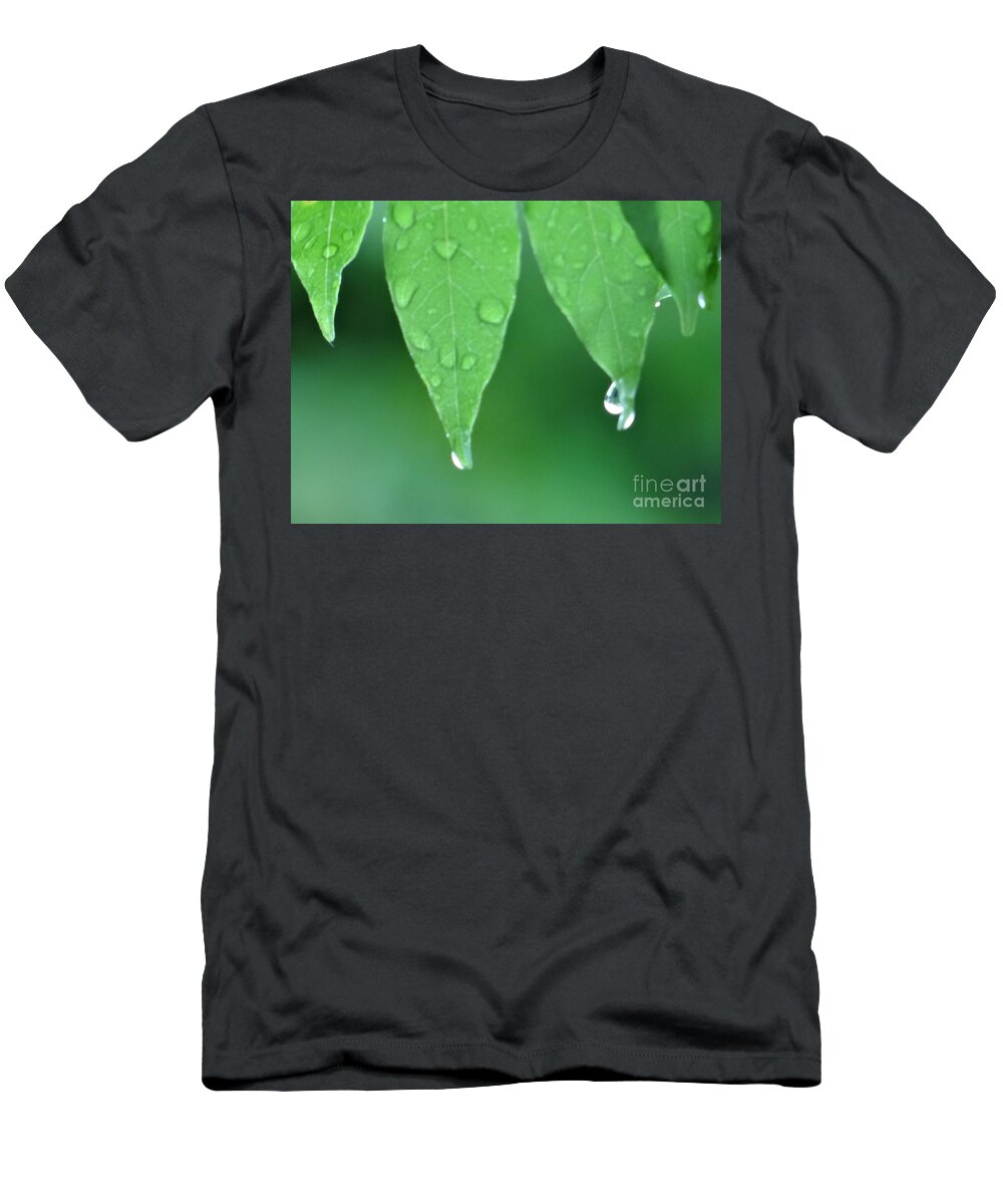 Rain T-Shirt featuring the photograph Lost in the rain by Karin Ravasio