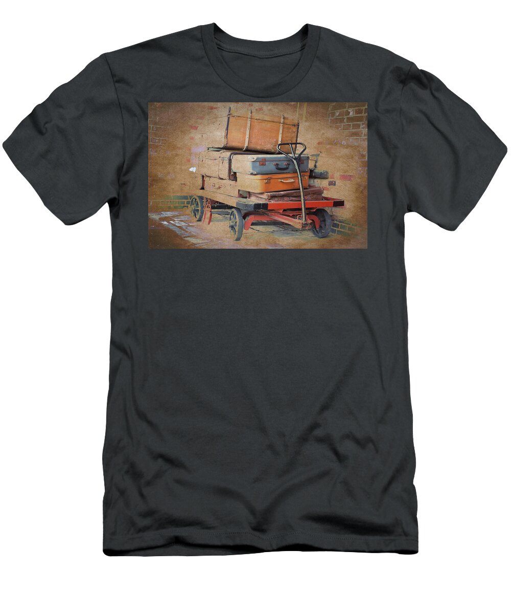 Luggage T-Shirt featuring the photograph Lost Luggage by David Birchall