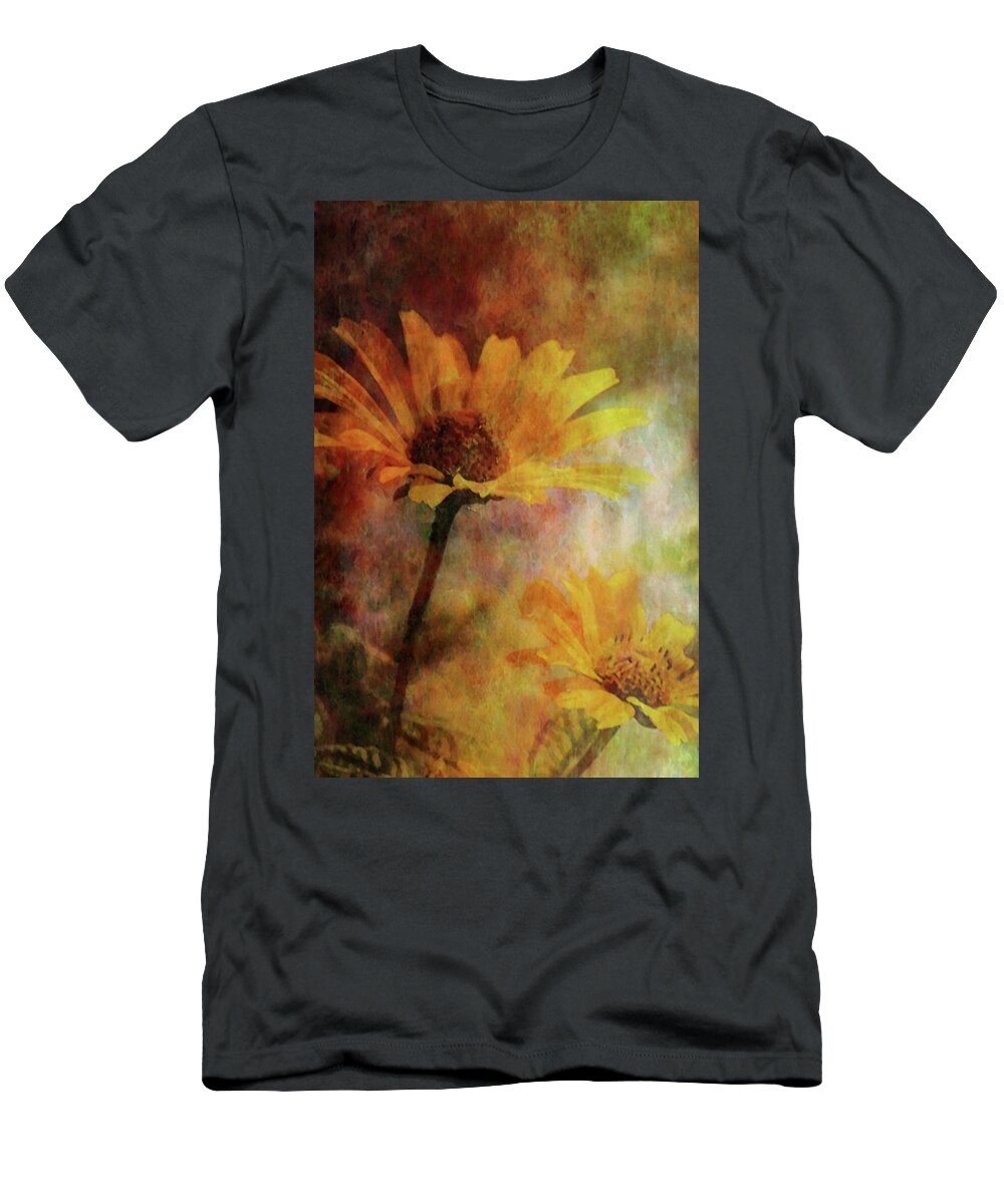 Lost T-Shirt featuring the photograph Lost Yellow Blossoms 3885 LDP_2 by Steven Ward