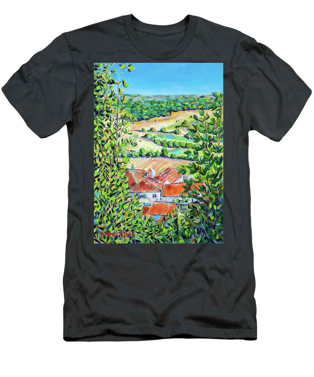 For Sale T-Shirt featuring the painting Lot Valley View by Seeables Visual Arts