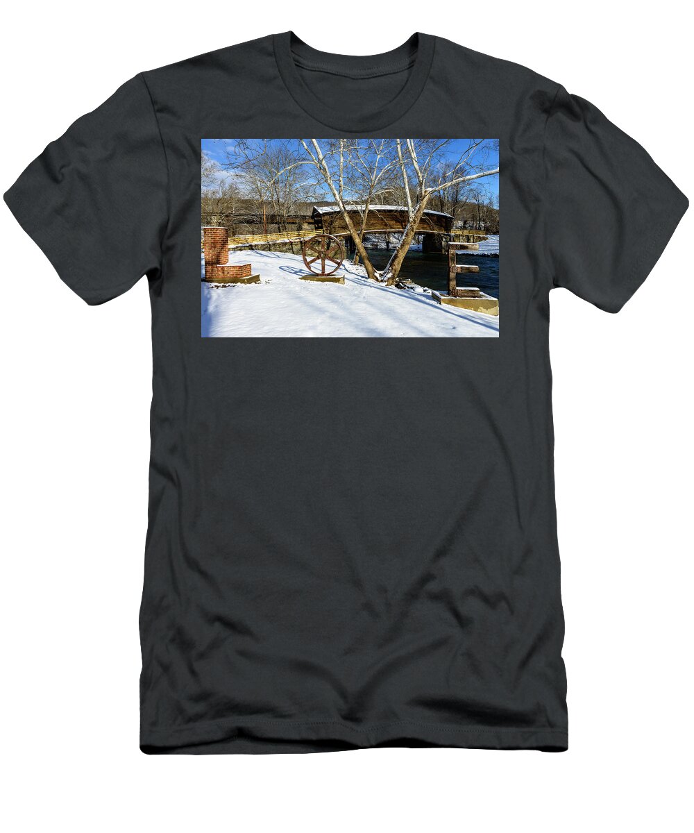 1800's T-Shirt featuring the photograph Love Bridge by Michael Scott