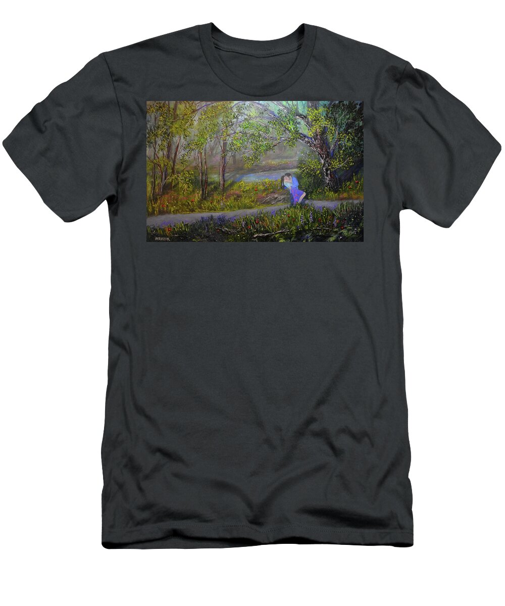 Love T-Shirt featuring the painting Love of my life by Michael Mrozik