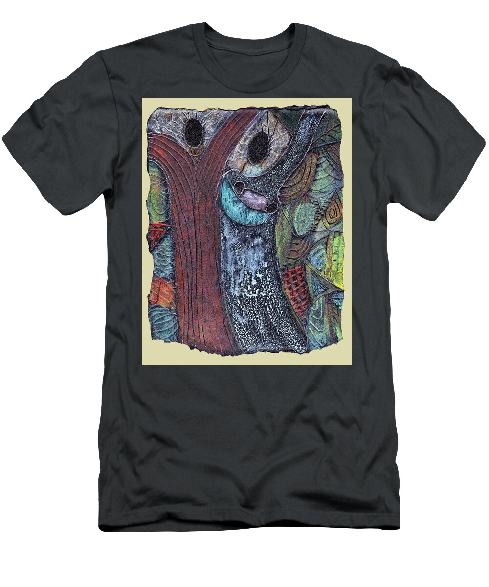 Family T-Shirt featuring the painting Love that endures redo by Wayne Potrafka