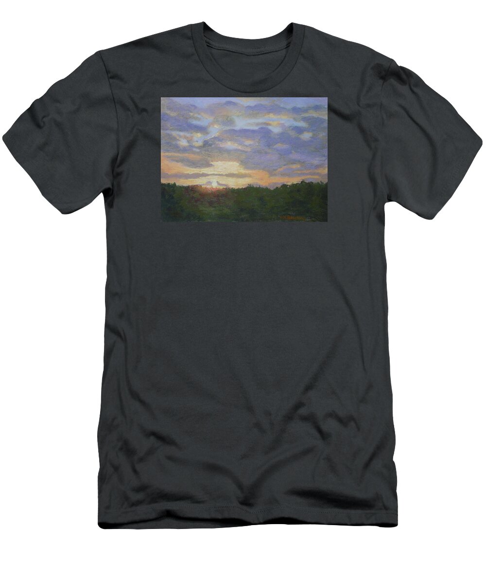 Sunrise T-Shirt featuring the pastel Lovely Sunrise by Nancy Beauchamp