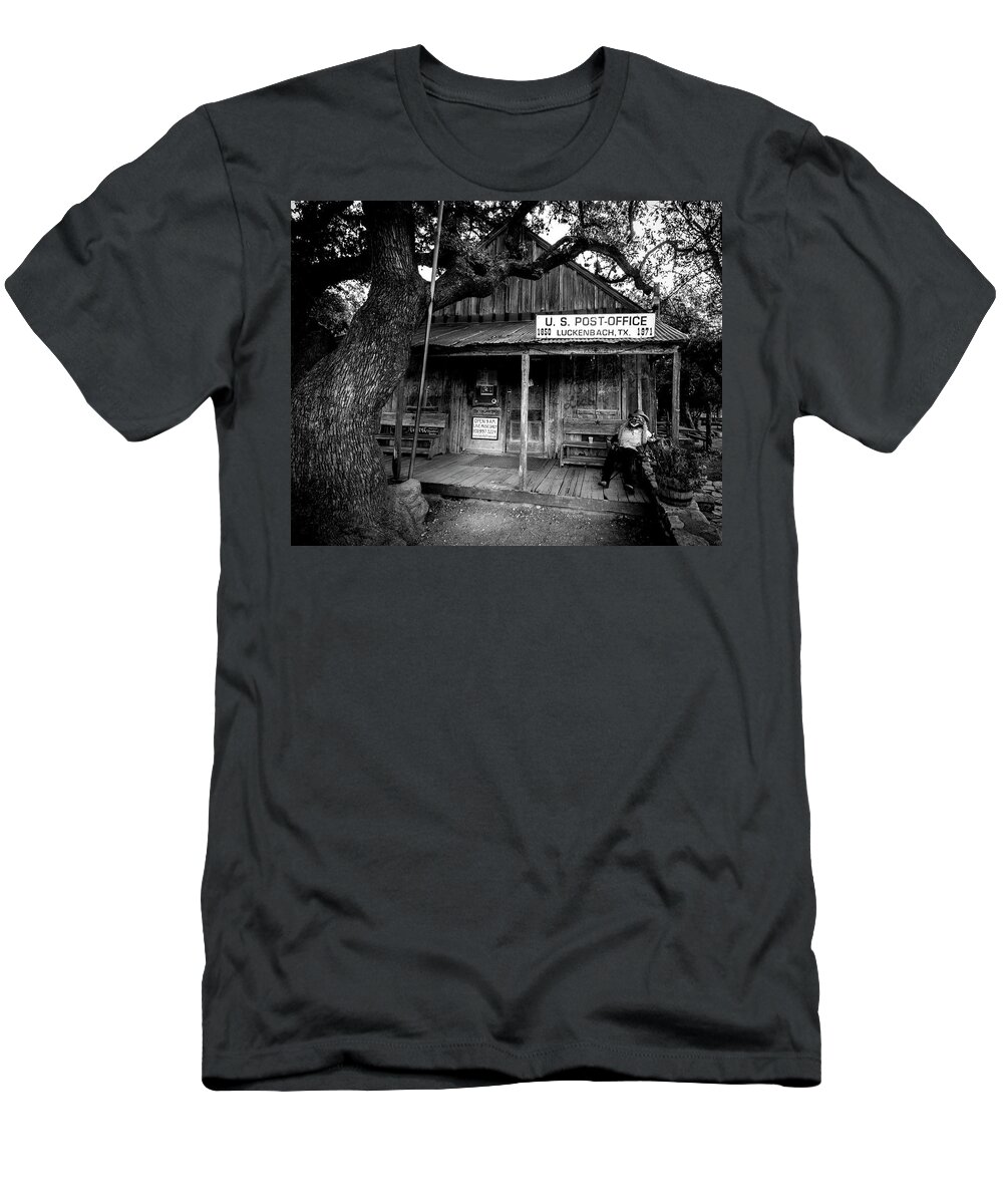 Country T-Shirt featuring the photograph Luckenbach Texas by David Morefield