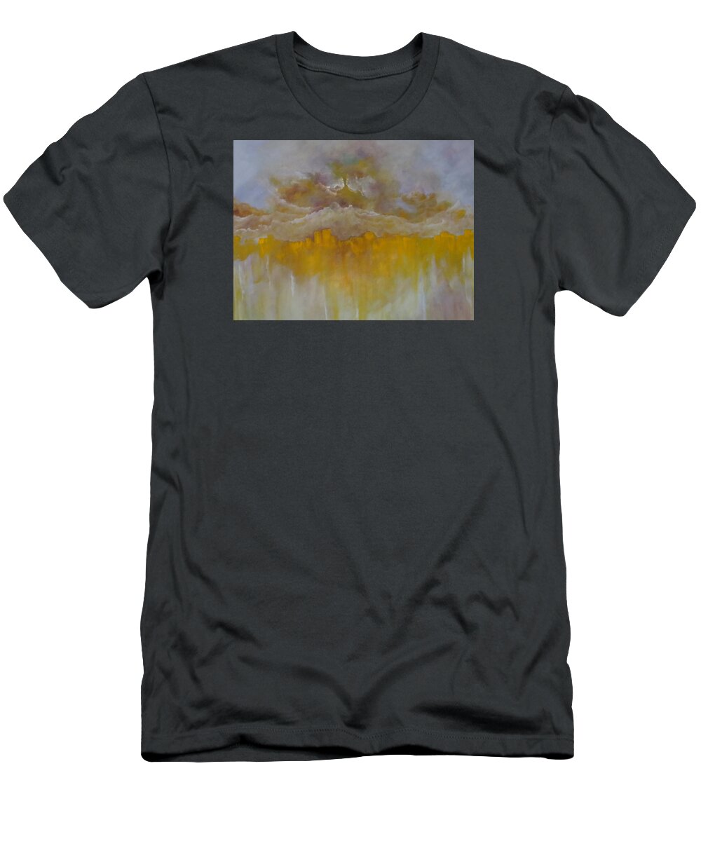 Abstract T-Shirt featuring the painting Luminescence by Soraya Silvestri