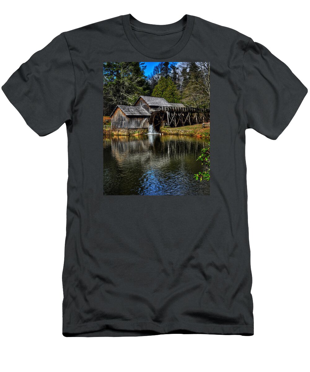 Mabry Mill T-Shirt featuring the photograph Mabry Mill by Steve Hurt