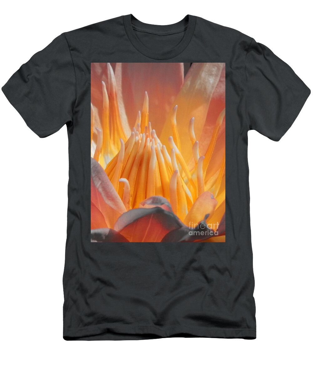 Water Lily T-Shirt featuring the photograph Macro Water Lily by Chad and Stacey Hall