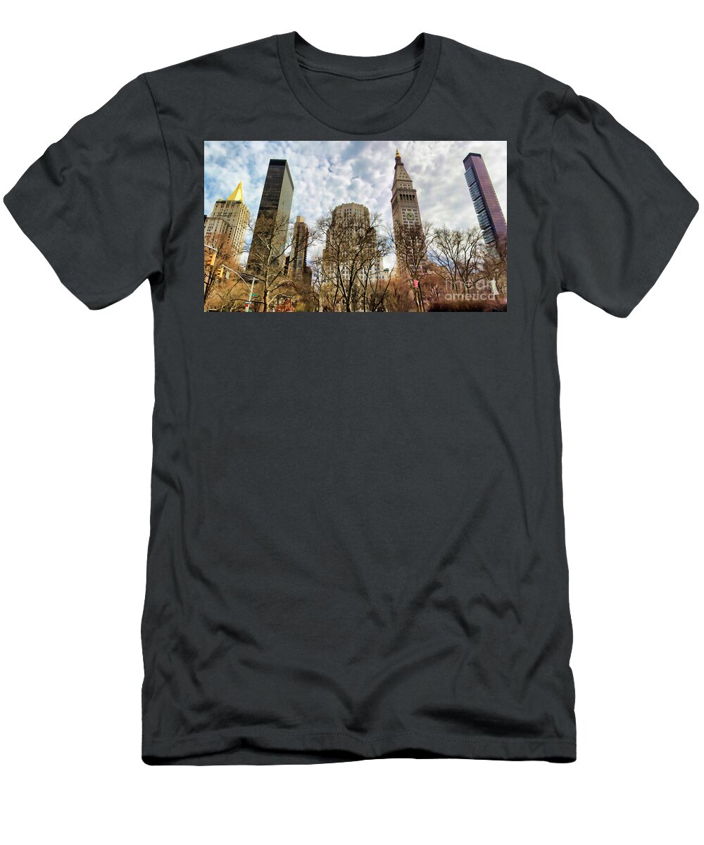 Nyc T-Shirt featuring the photograph Madison Square Architecture by Chuck Kuhn