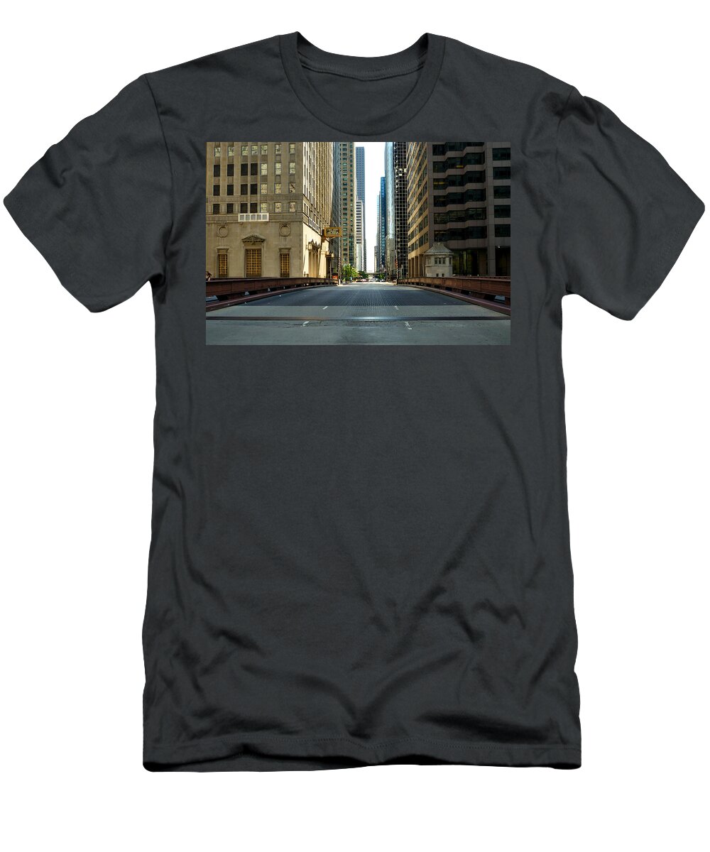 Madison Street Bridge T-Shirt featuring the photograph Madison Street Bridge - 4 by Ely Arsha