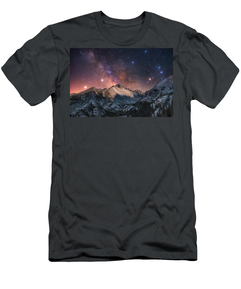 Milky Way T-Shirt featuring the photograph Magic In the Mountains by Darren White