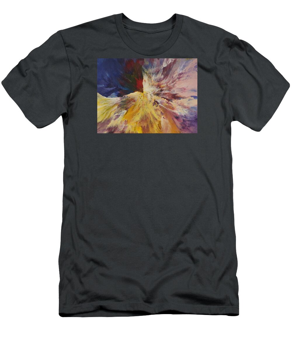 Abstract T-Shirt featuring the painting Magnetic by Soraya Silvestri