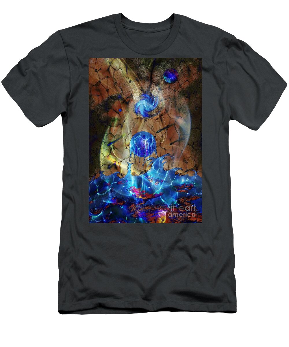 Planets T-Shirt featuring the digital art Make your own Story by David Neace