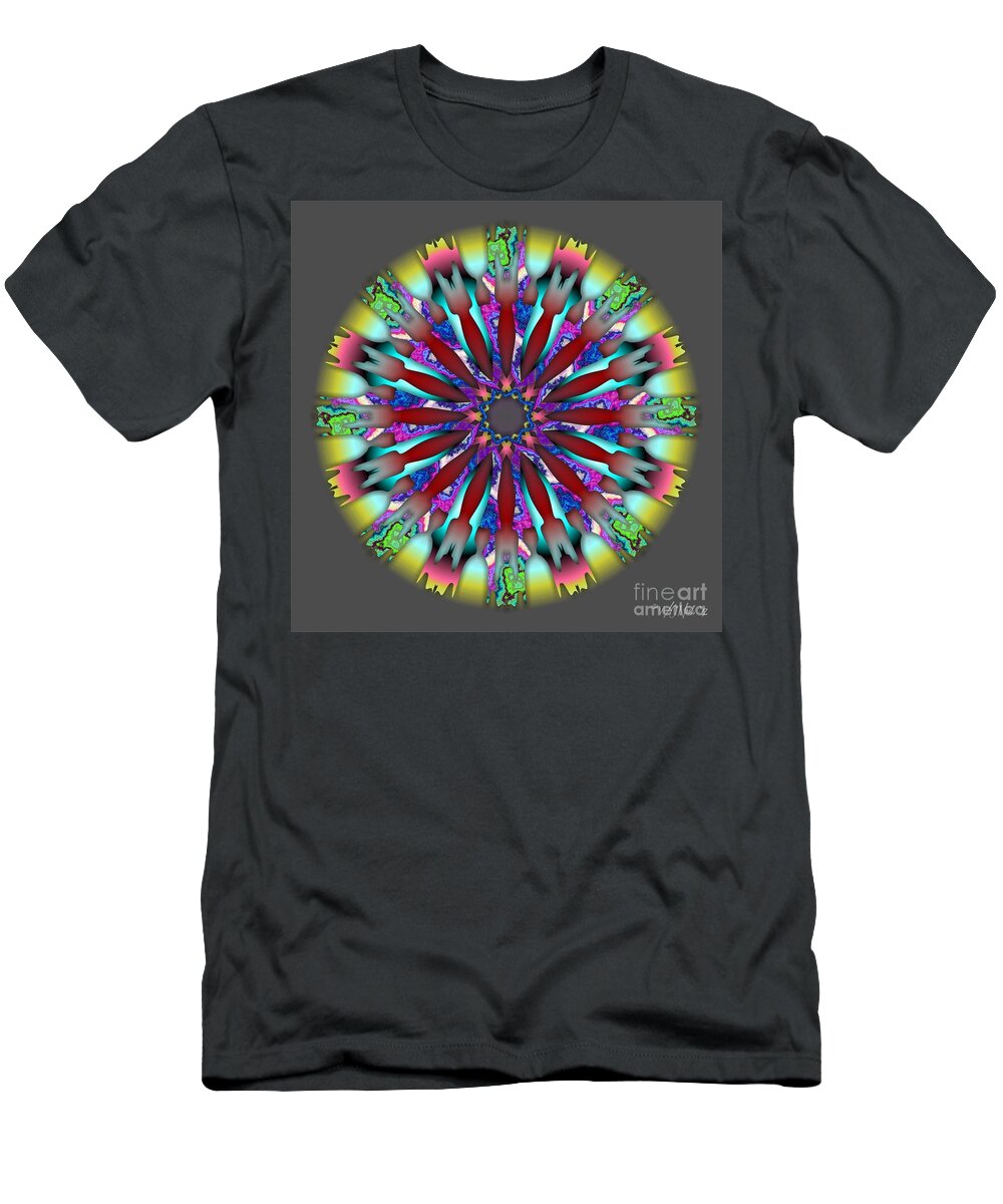 Mandalas T-Shirt featuring the digital art Mandala Series 2-4 by Walter Neal