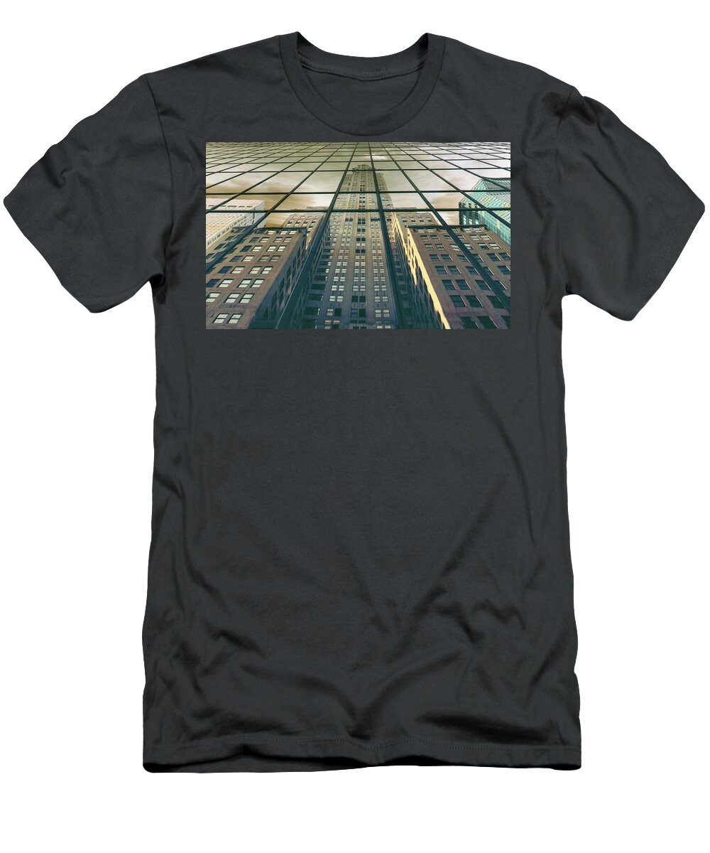 Manhattan T-Shirt featuring the photograph Manhattan Reflected by Jessica Jenney