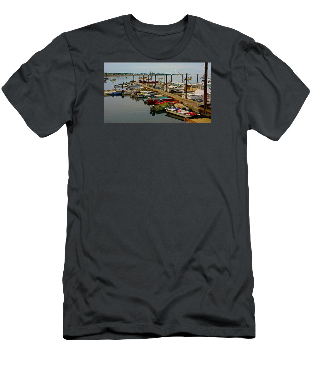 Cape Cod T-Shirt featuring the photograph Many Boats by Alison Belsan Horton
