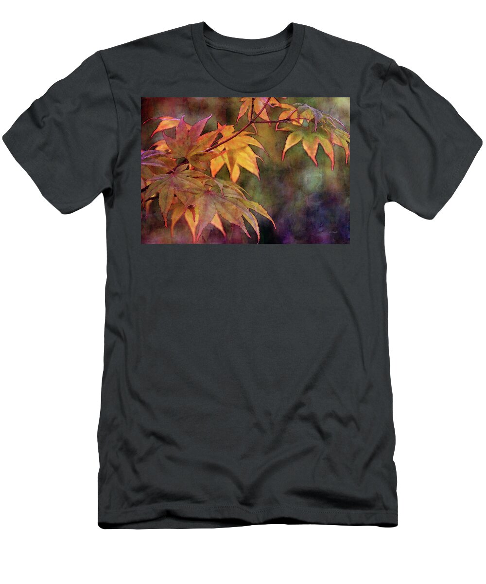 Impression T-Shirt featuring the photograph Maples Golden Glow 5582 IDP_2 by Steven Ward