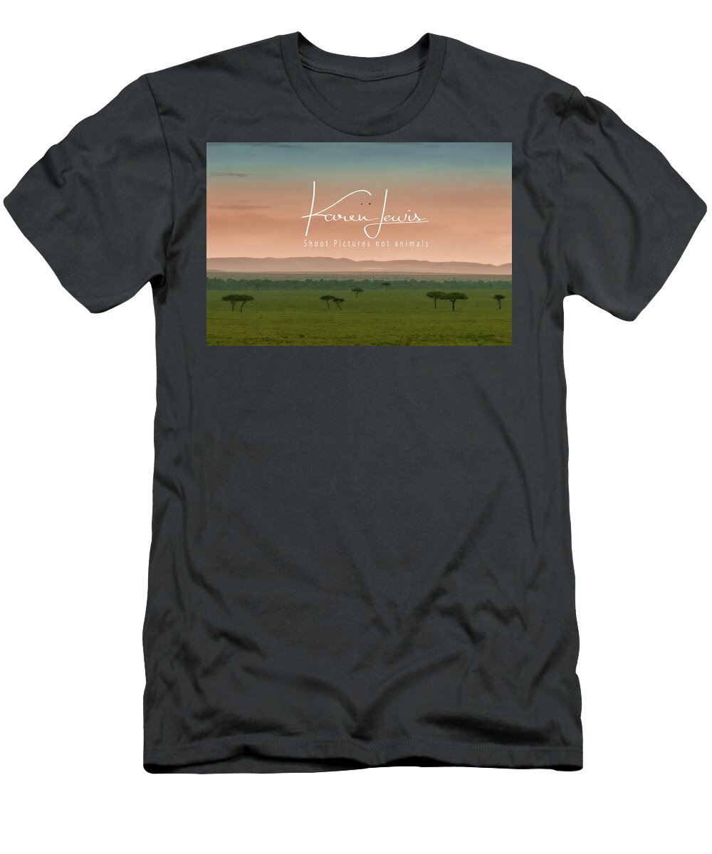 Masai Mara T-Shirt featuring the photograph Mara Morn by Karen Lewis