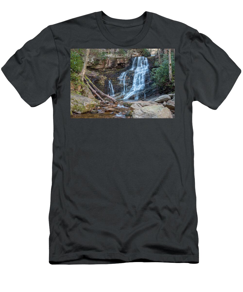 Margarette Falls T-Shirt featuring the photograph Margarette Falls by Chris Berrier