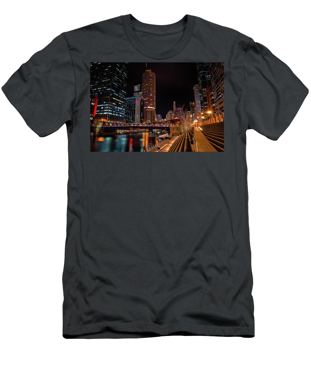 Chicago T-Shirt featuring the photograph Marina Towers by Raf Winterpacht