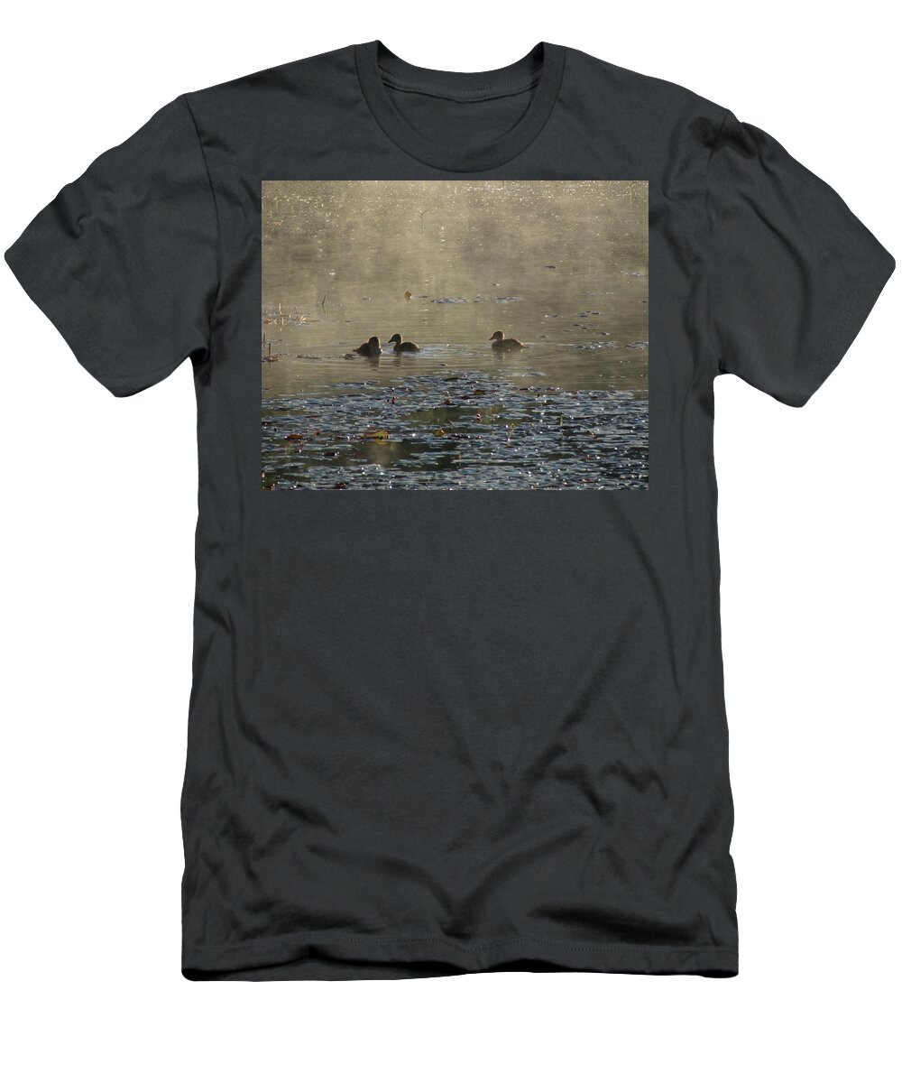 Misty Water T-Shirt featuring the photograph Marsh Mist by I'ina Van Lawick