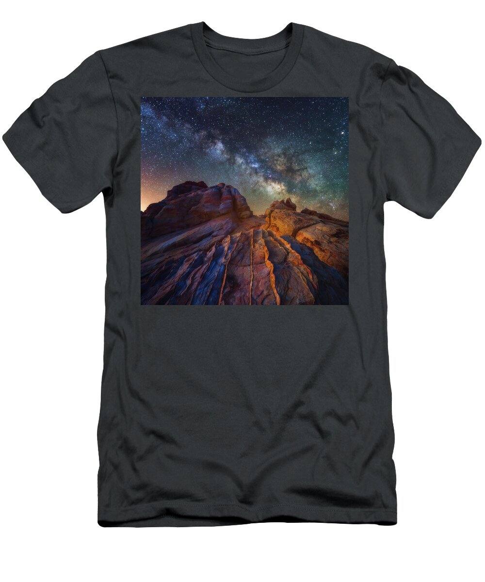 Milky Way T-Shirt featuring the photograph Martian Landscape by Darren White