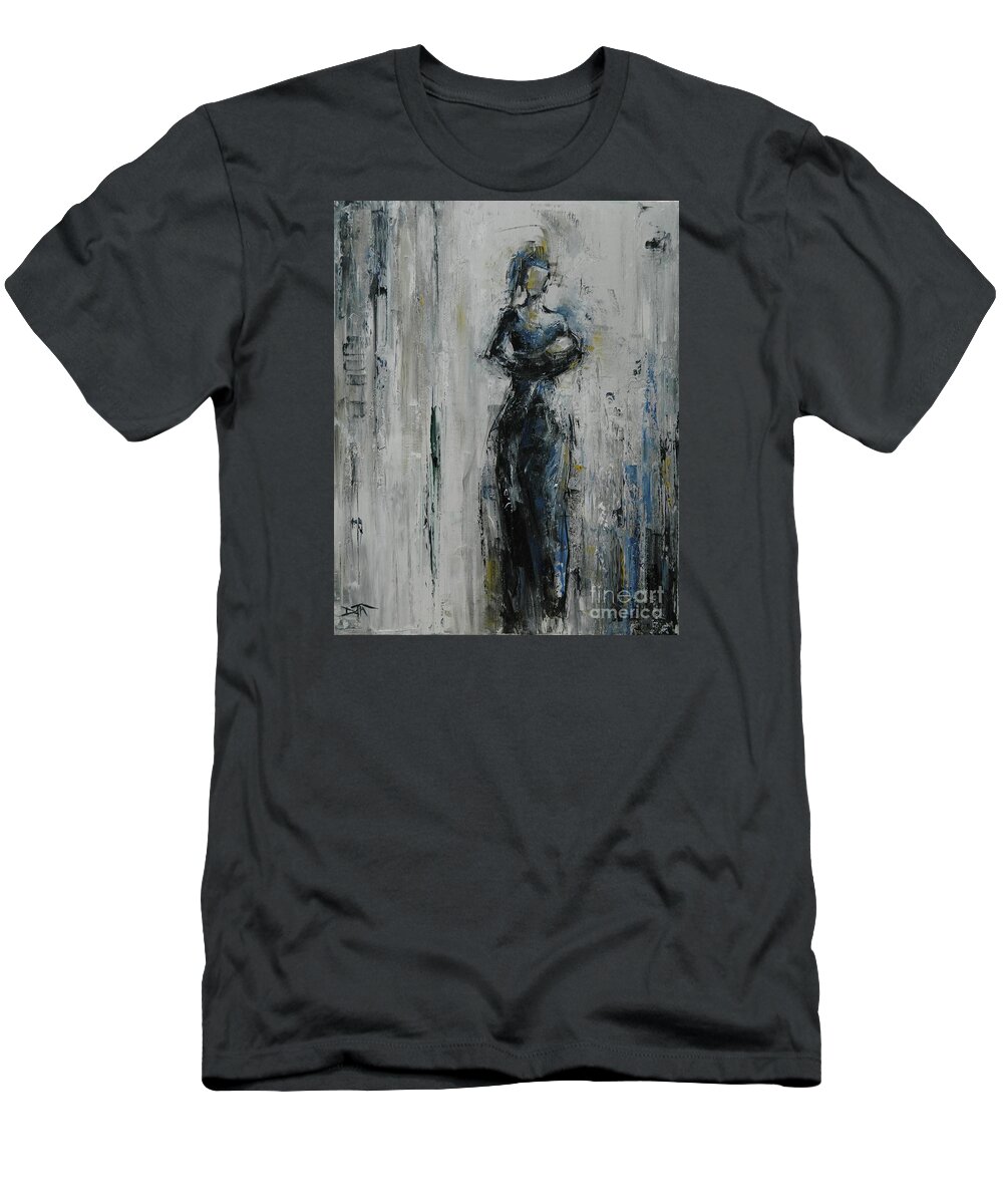 Mother And Child T-Shirt featuring the painting Mary Did You Know by Dan Campbell