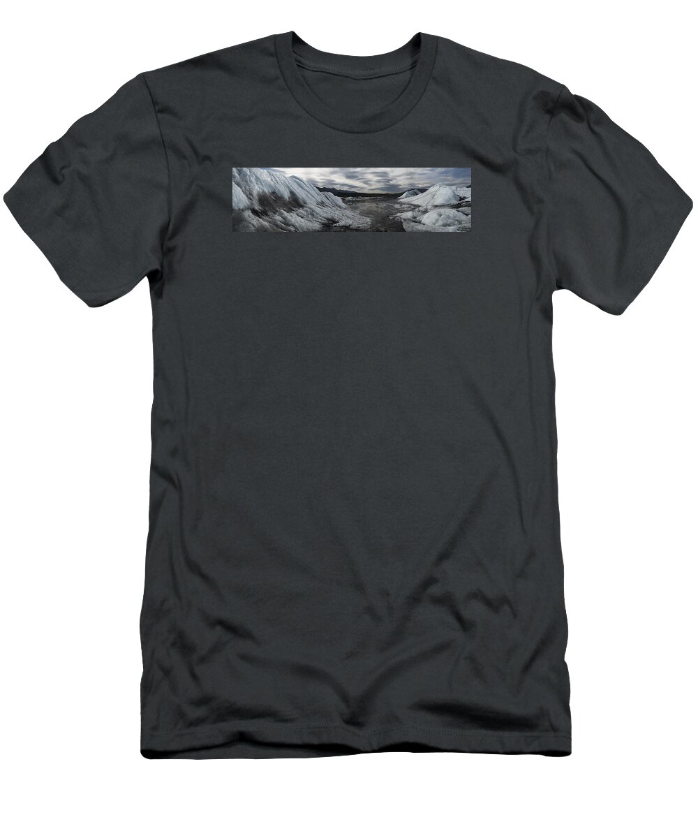 Alaska T-Shirt featuring the photograph Matanuska Glacier Panorama by Ian Johnson