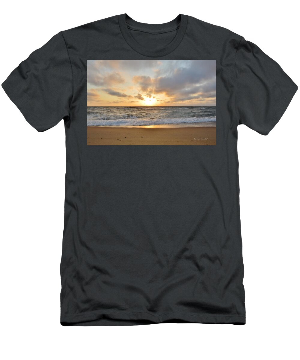 May Sunrise T-Shirt featuring the photograph May Sunrise in OBX by Barbara Ann Bell