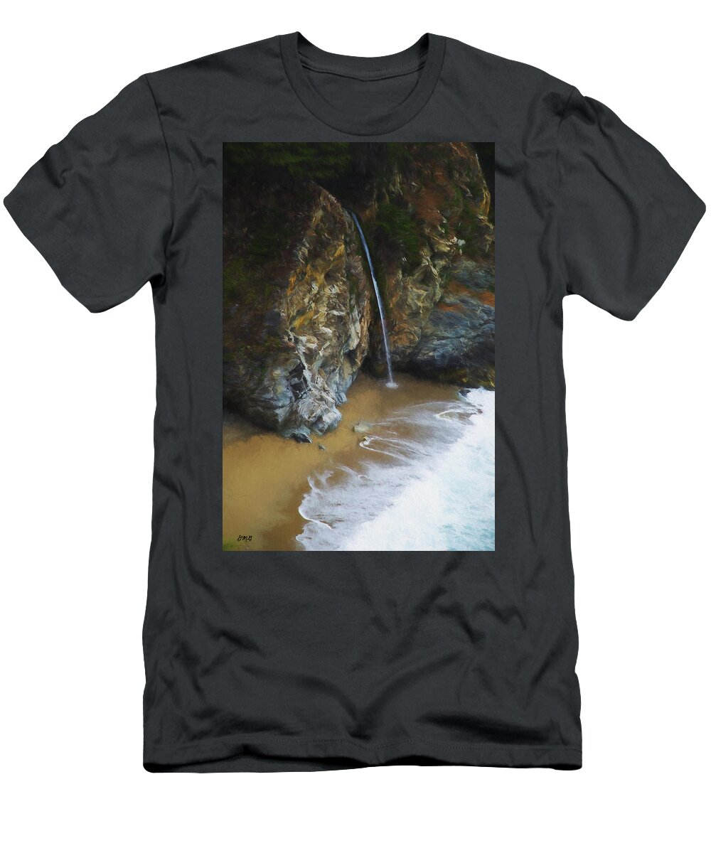 Big T-Shirt featuring the photograph McWay Falls Big Sur CA by David Gordon