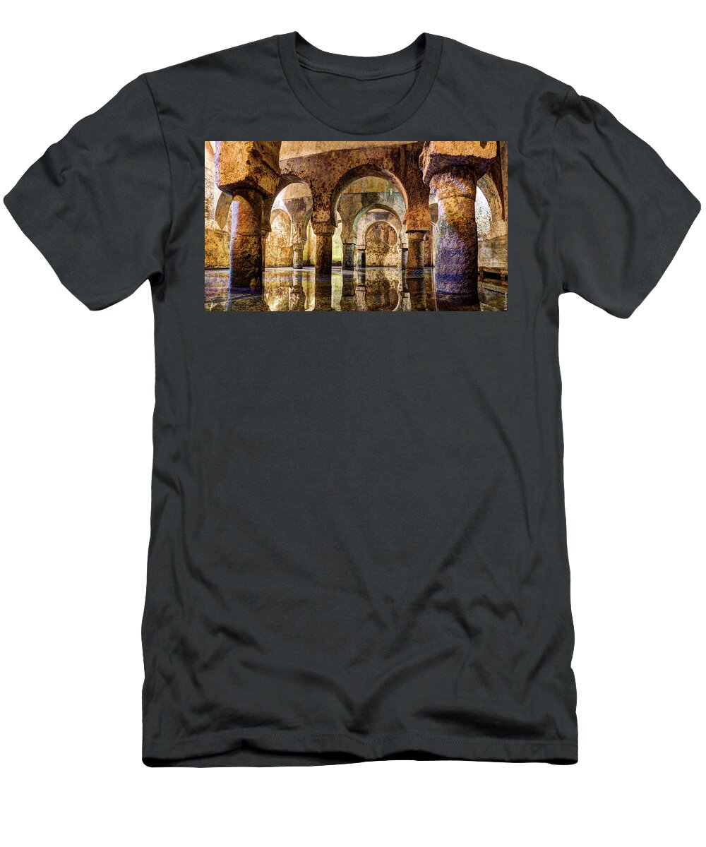 Cistern T-Shirt featuring the photograph Medieval Cistern in Caceres 01 by Weston Westmoreland