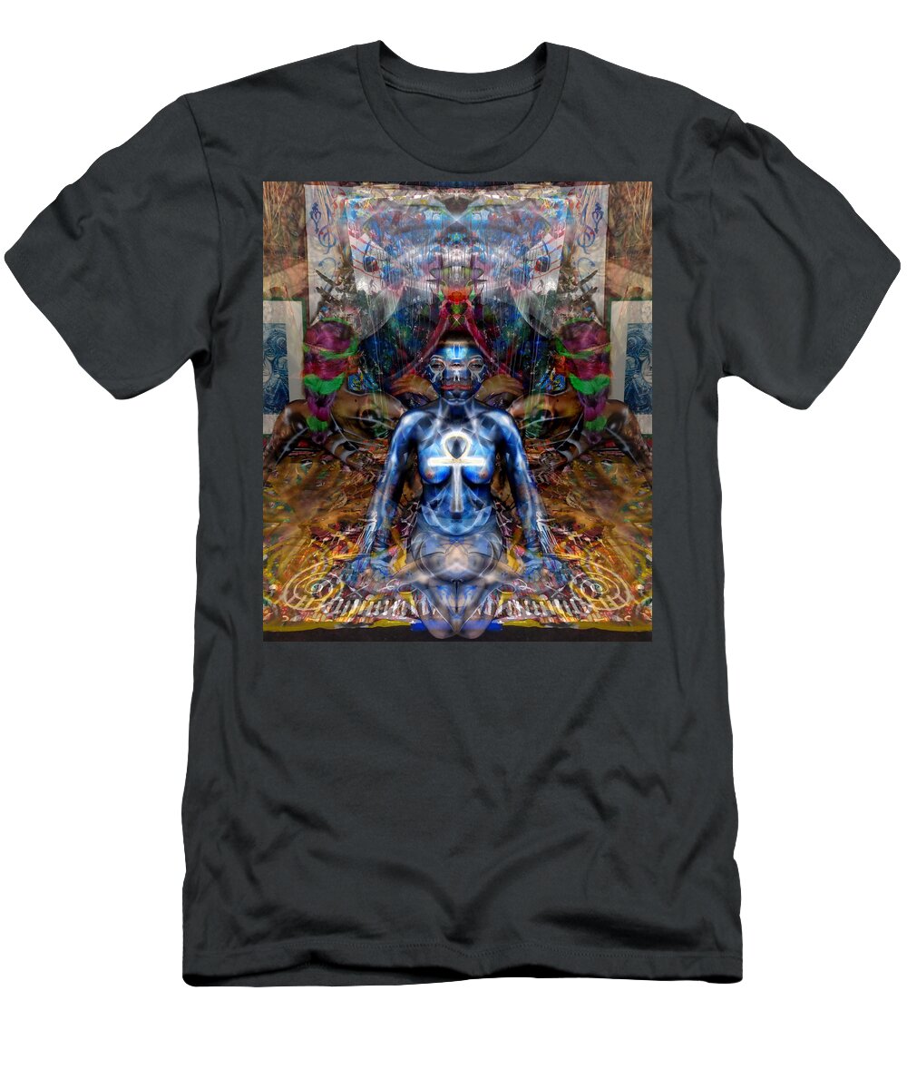Living Artwork  T-Shirt featuring the painting Meditation by Leigh Odom
