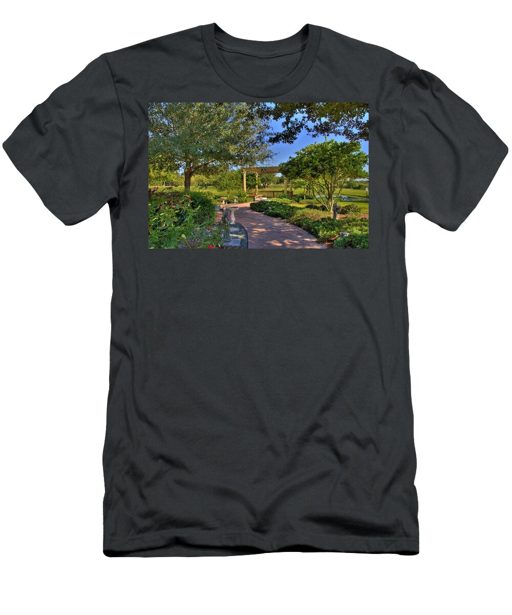 Garden T-Shirt featuring the photograph Meditative Garden by Jonathan Sabin