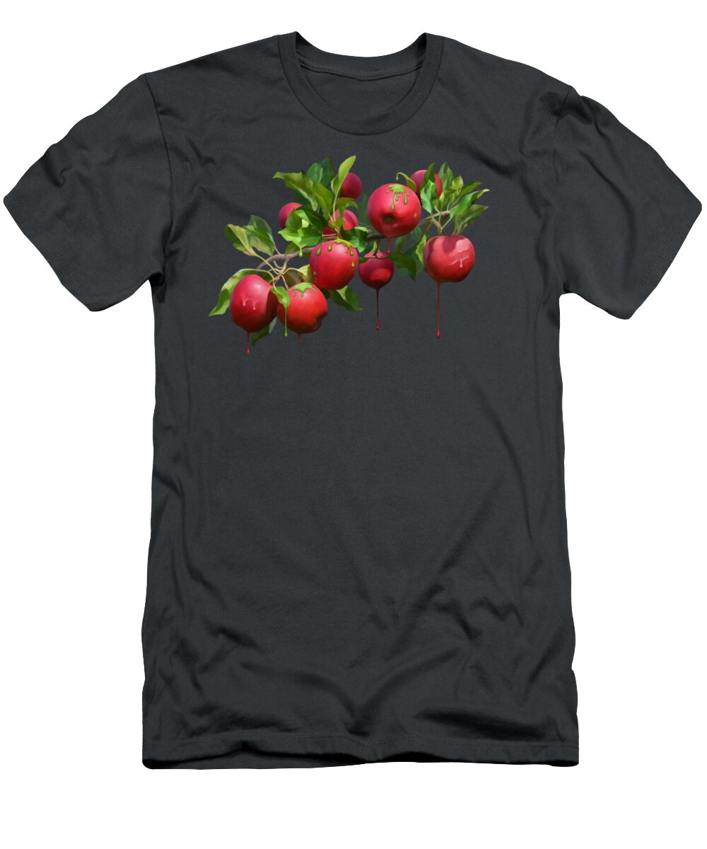 Painting T-Shirt featuring the digital art Melting Apples by Ivana Westin