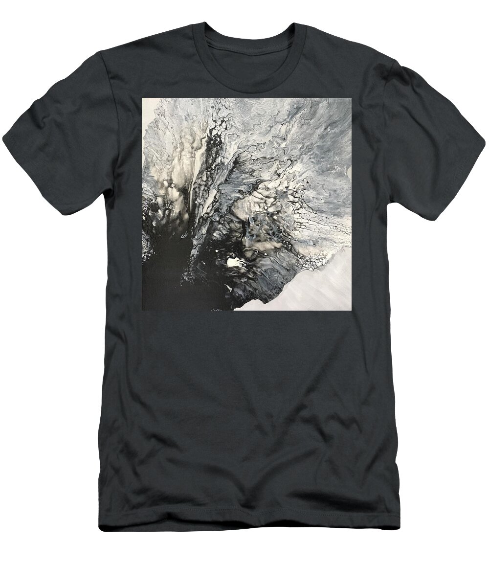 Abstract T-Shirt featuring the painting Merci by Soraya Silvestri