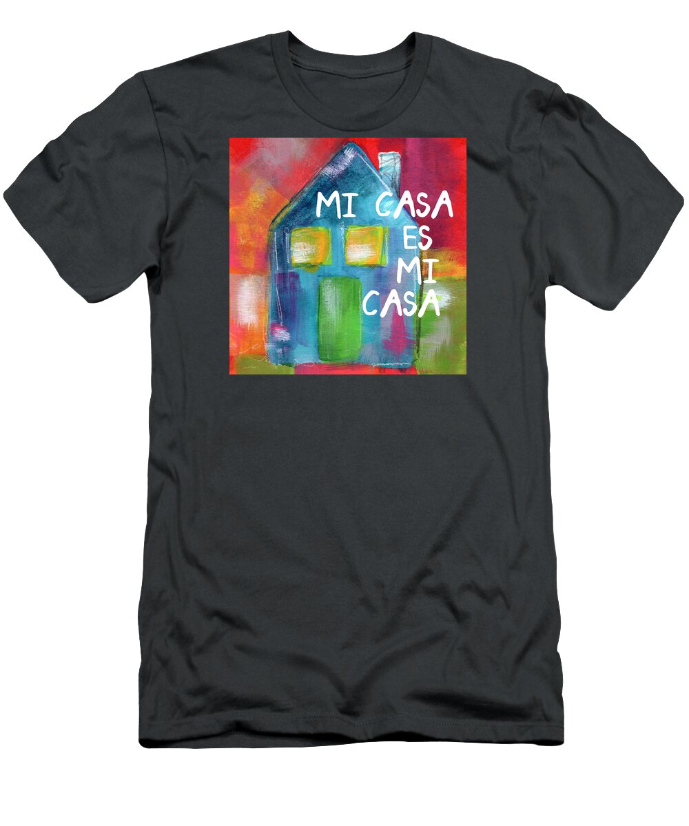 House T-Shirt featuring the painting Mi Casa Es Mi Casa- Art by Linda Woods by Linda Woods