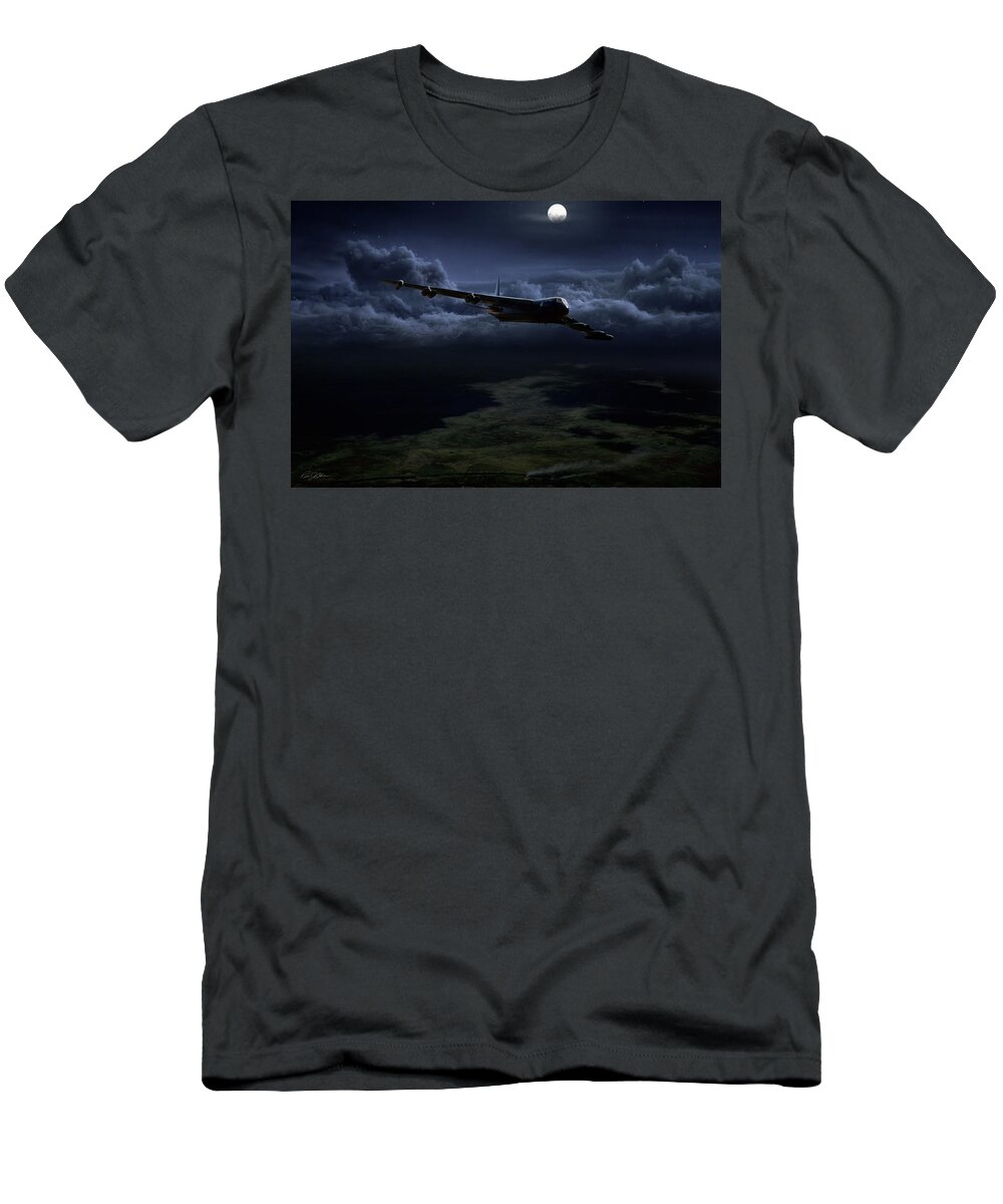 Aviation T-Shirt featuring the digital art Midnight Express by Peter Chilelli