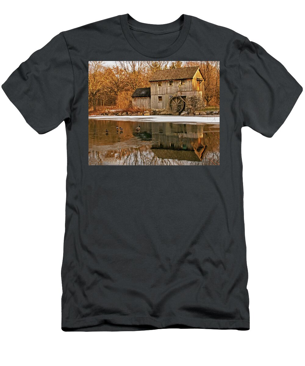 Mill T-Shirt featuring the photograph Mill At Midway Village by Ira Marcus
