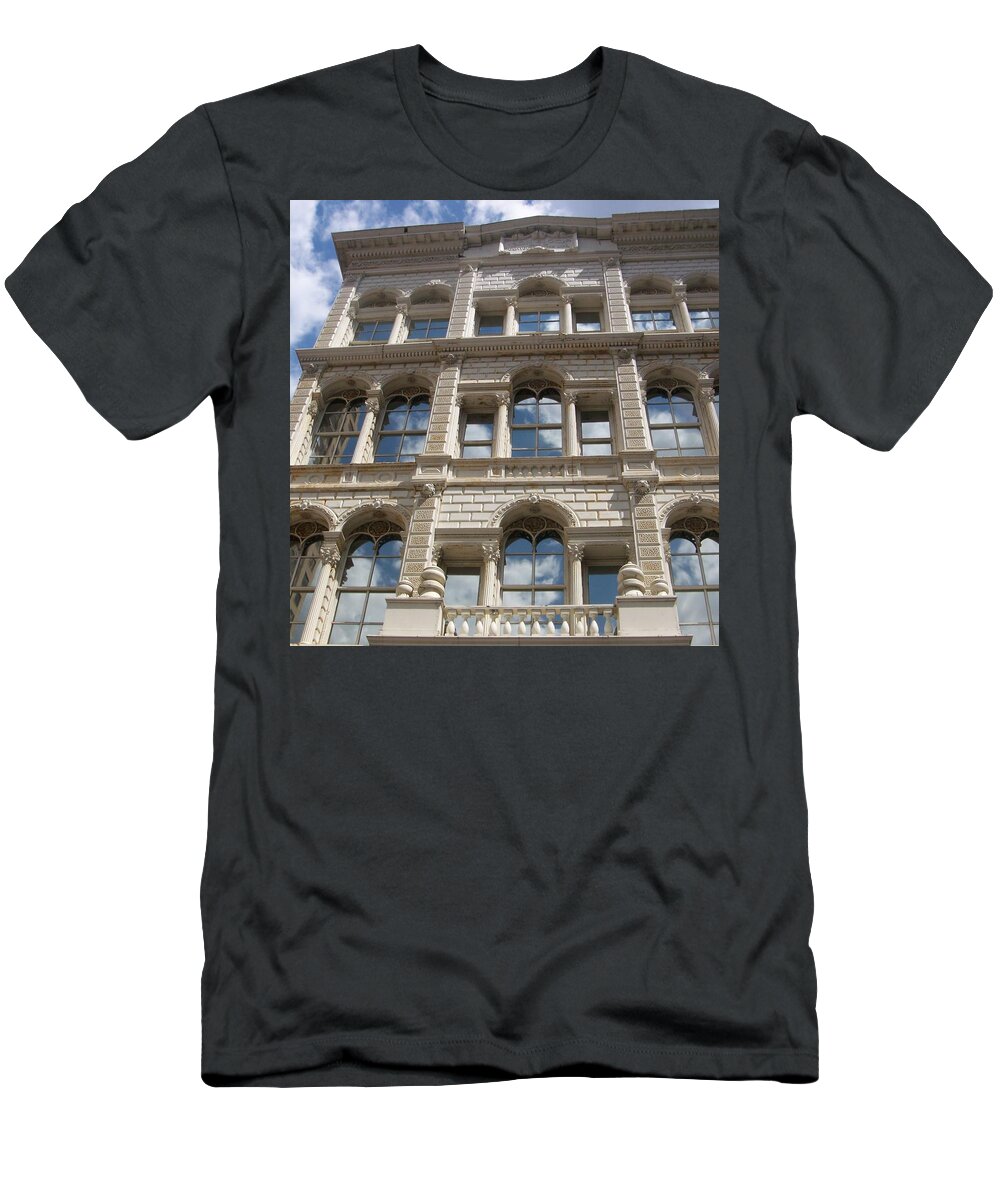 Milwaukee T-Shirt featuring the photograph Milwaukee Cloud Reflections by Anita Burgermeister