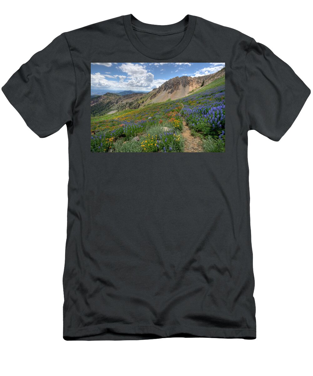 Wildflower T-Shirt featuring the photograph Mineral Basin Wildflowers by Brett Pelletier
